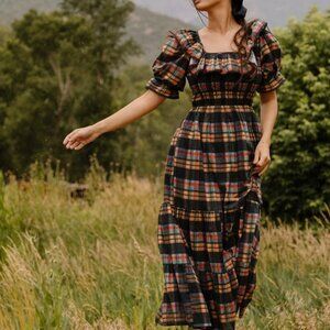 RE LISTED - Ivy City Plaid Maxi Dress